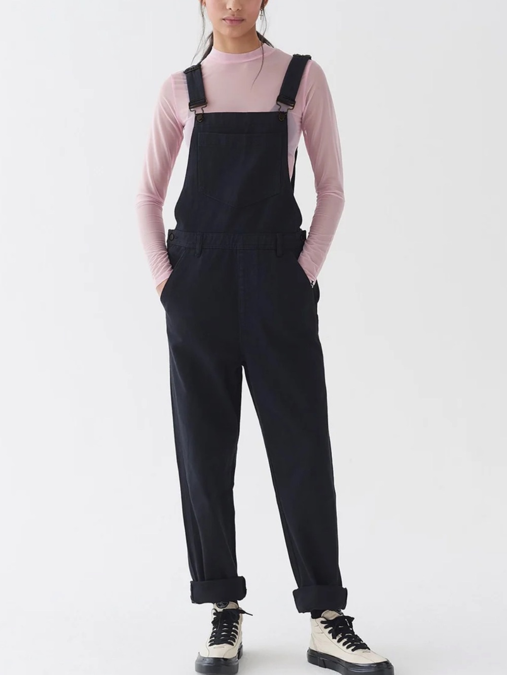 Lazy Oaf Black Unisex Denim Overalls - Relaxed Fit S